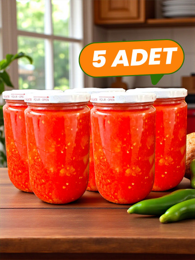 Biberli Menemen Konservesi 5x860 gr